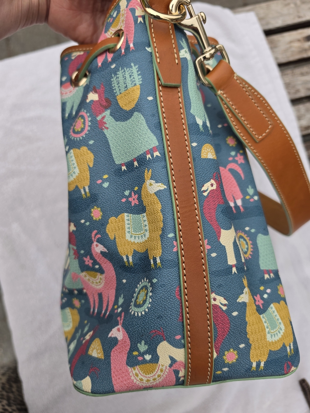 Dooney & Bourke Emperor's New Groove Llama Drawstring - Picture 5 of 14